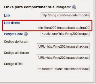 Copie o código marcado