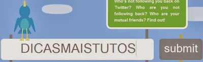 Digite o usuário e clique em submit