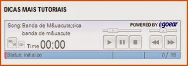 Player da música