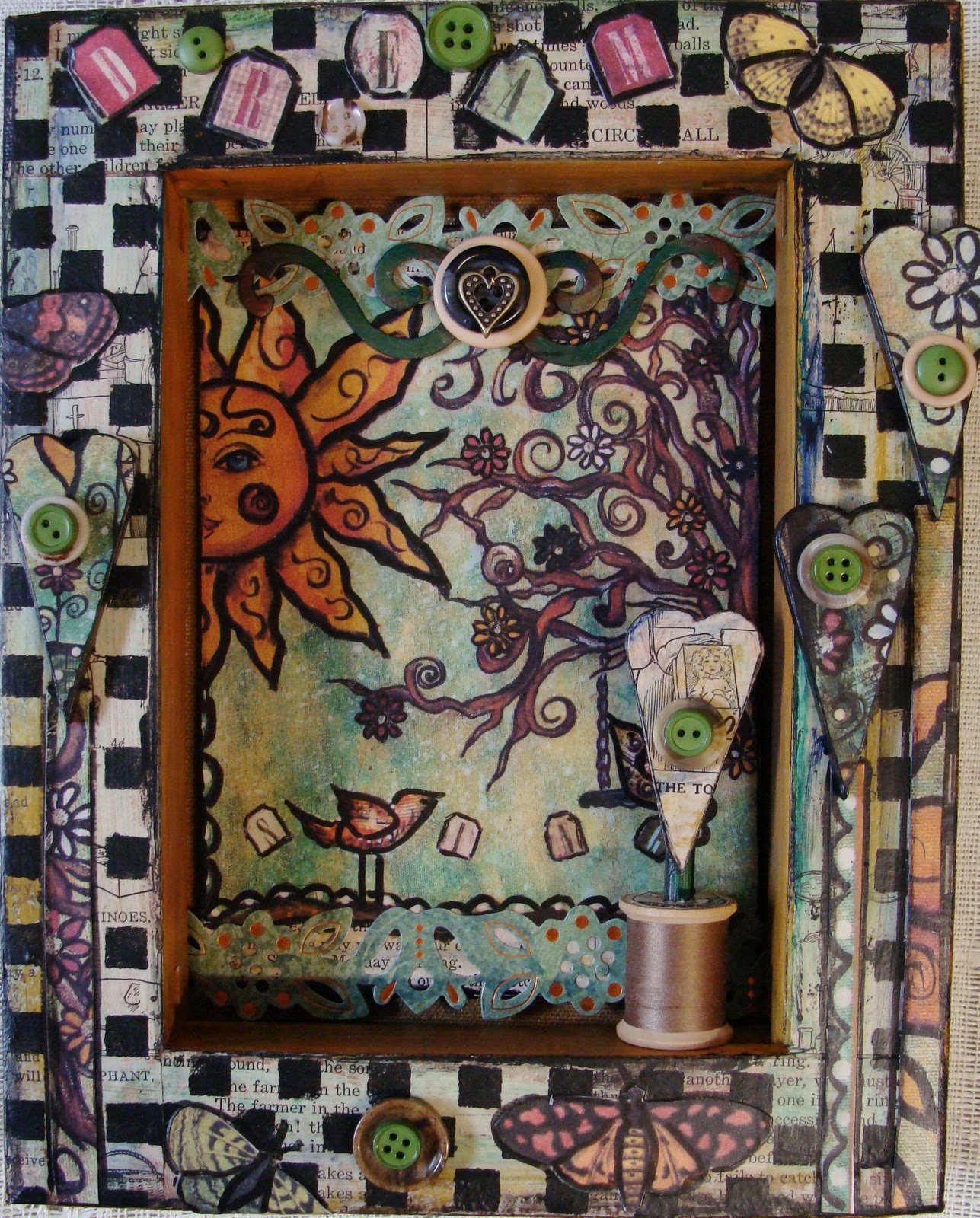 My Art Journal Finally2 New Pieces for Etsy, and About Resolutions