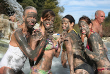 Mama Lo and my roommates...COVERED in mud from the Petrolio