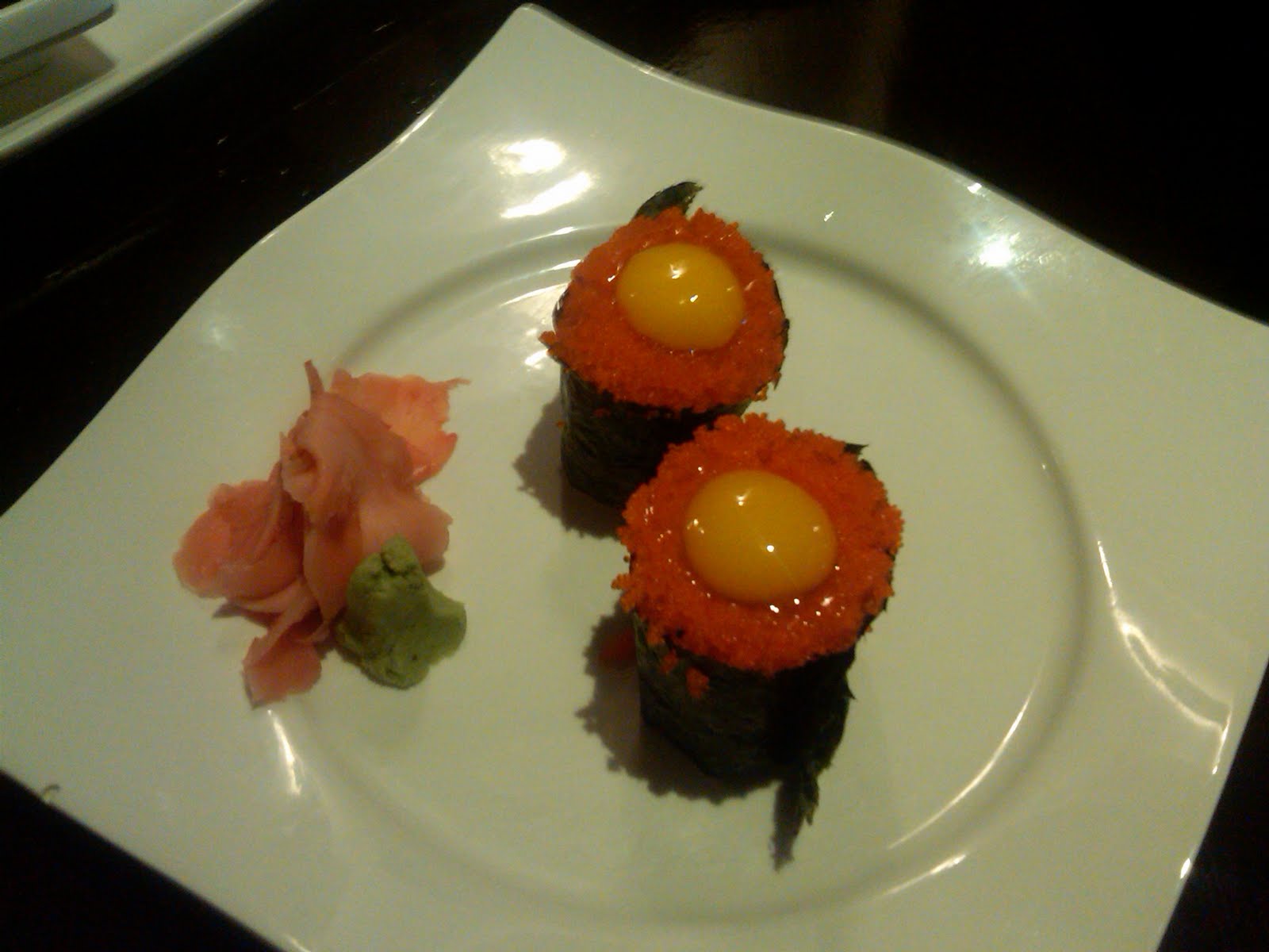 Masago w/Quail Egg Sushi Food, Favorite recipes, Sushi