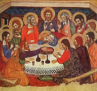 Painting of last supper of Jesus Christ and Apostles before he died download religious images for Christians and Christ photos for free