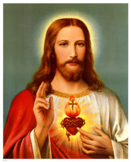 Christ's Sacred heart drawing image with Cross free download religious drawings and Christian background pictures for desktop
