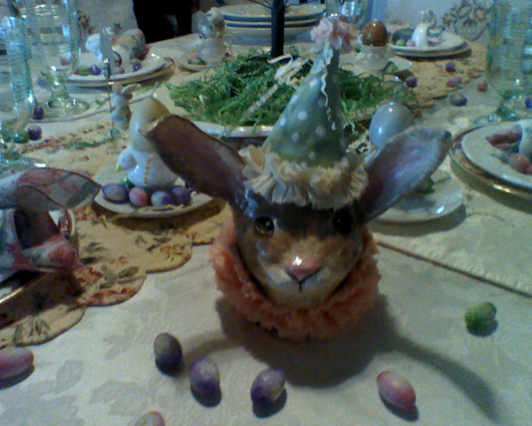 Dining room Easter table