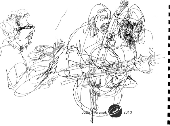 Guitar Playing Drawing