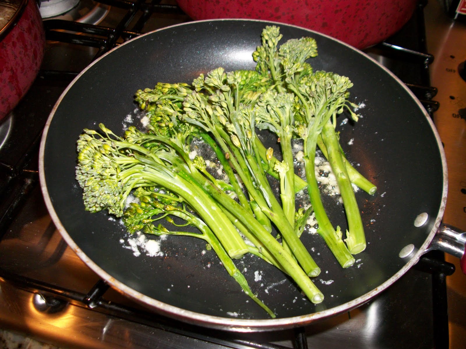 Kaitlin in the Kitchen Sauteed Parmesan Garlic Butter Broccolini