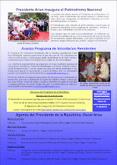 Article in weekly bulletin of Casa Presidencial