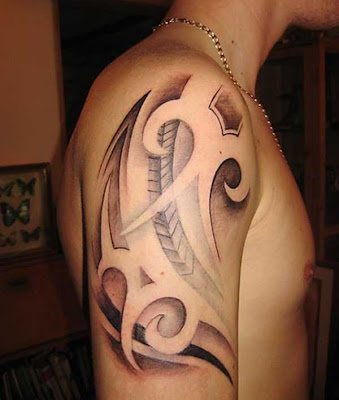 Biomechanical Tribal Tattoo Design