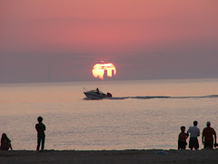 Sunset over Indiana Dunes State Park_July 20, 2008