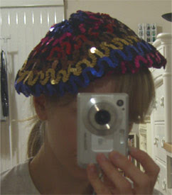 sequin beret