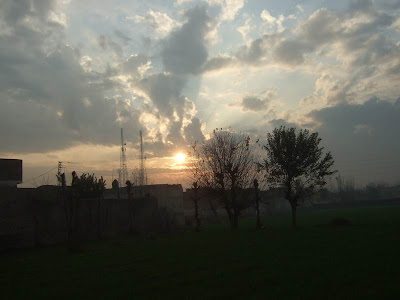 Sun Rays Through The Clouds