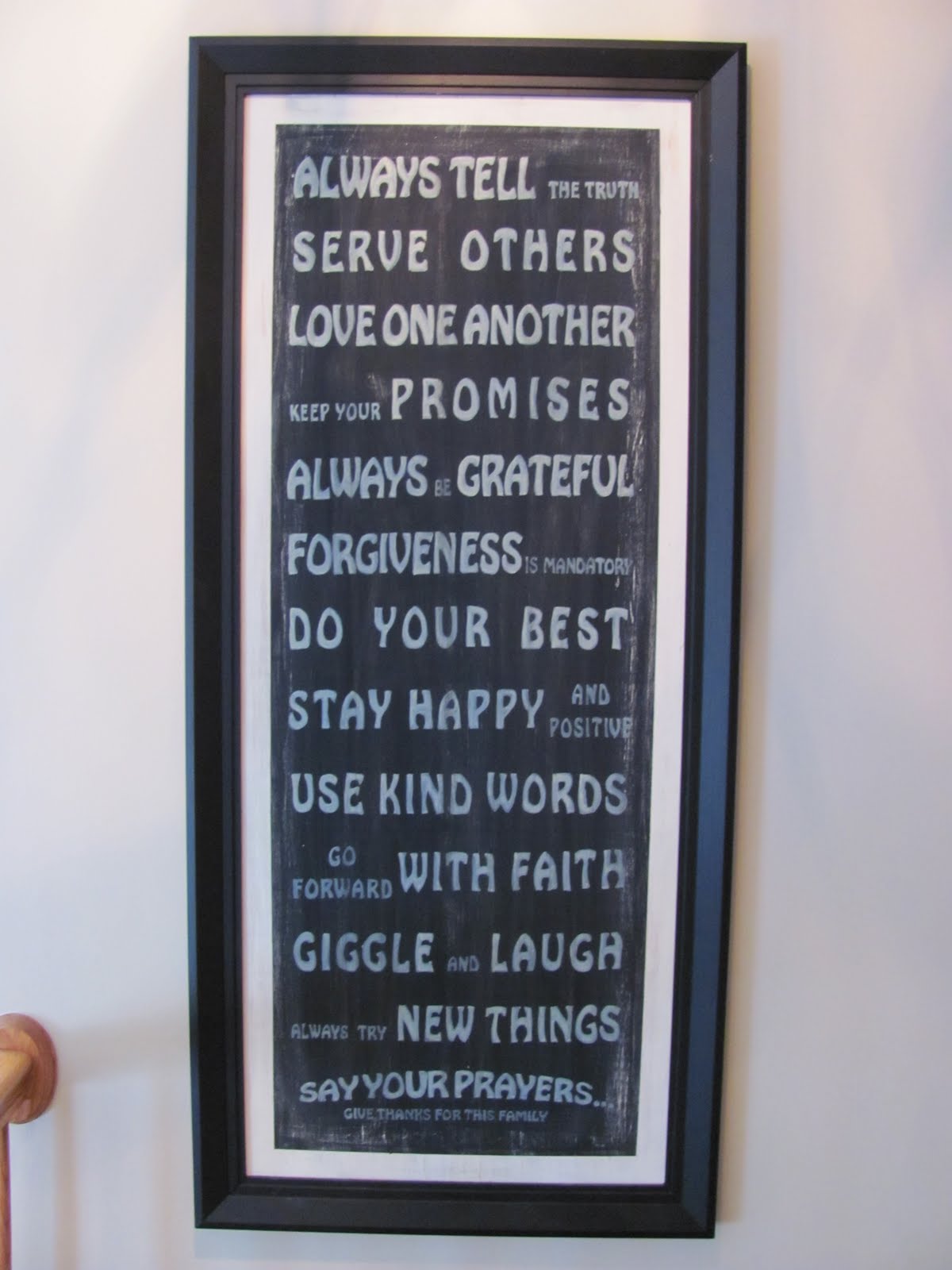 Family Rules Sign