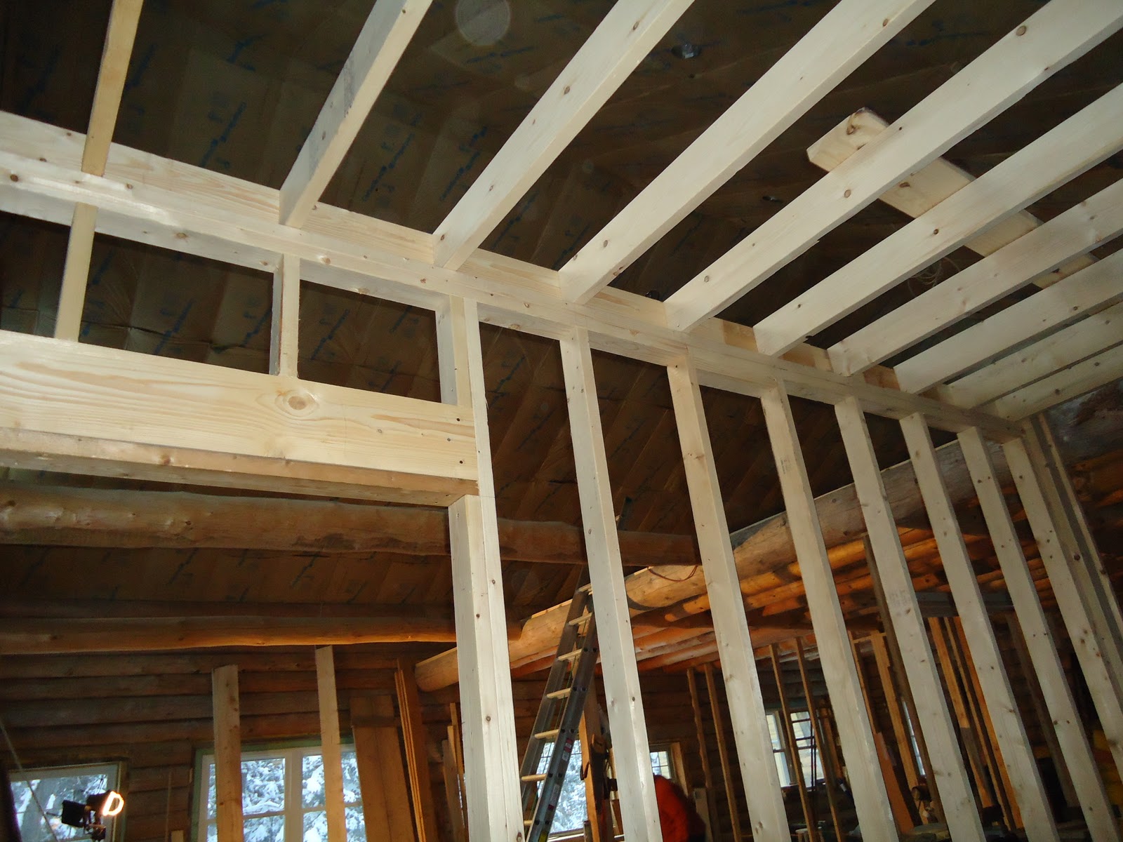 At Home In Logs More of the arctic entryway