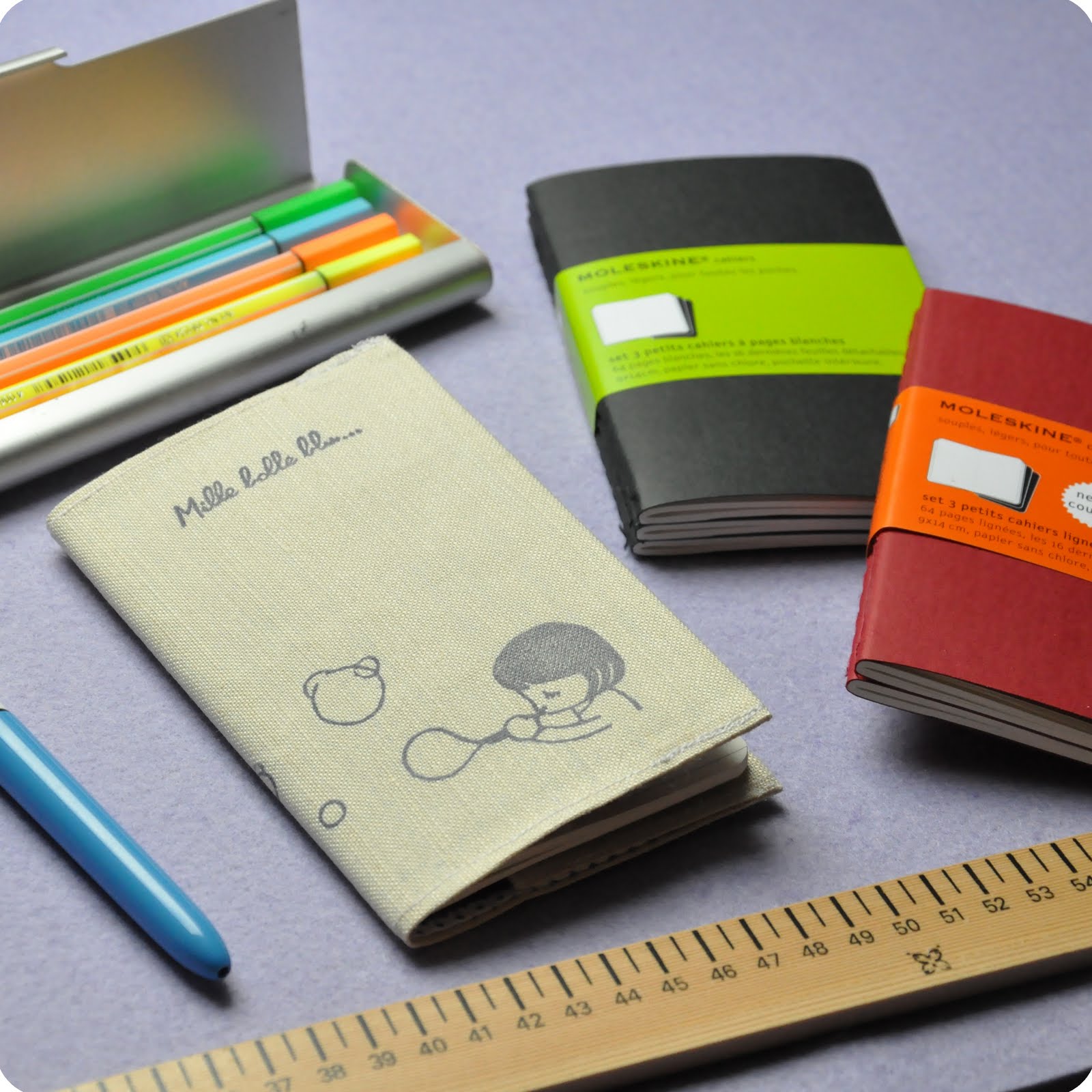 Memi The Rainbow Fabric Moleskine's notebook covers