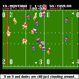 Football was not meant for 9 players to a side, and yet it's still preferable to baseball's 9 on 9 'action.' Joe Cool.