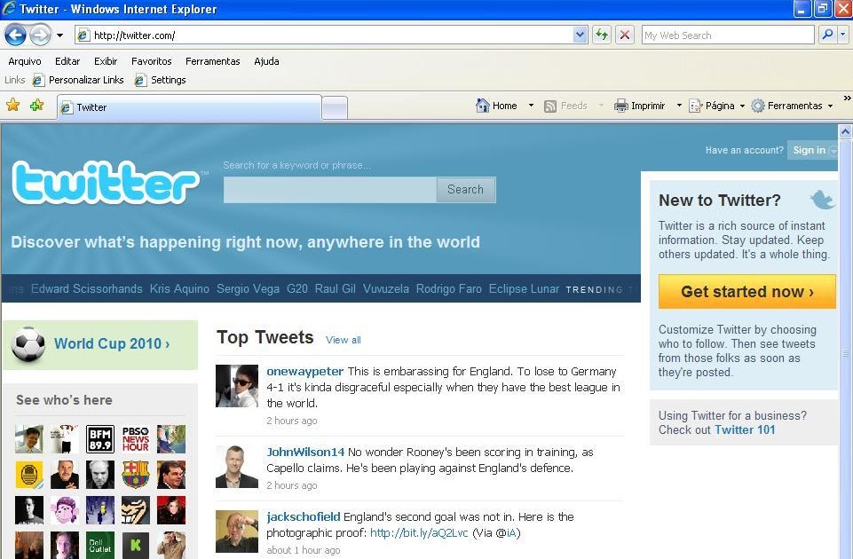 Tutorial Twitter: Sign in