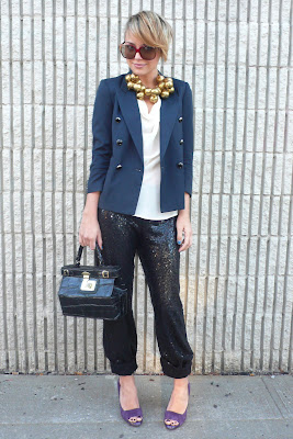 harem pants sequined