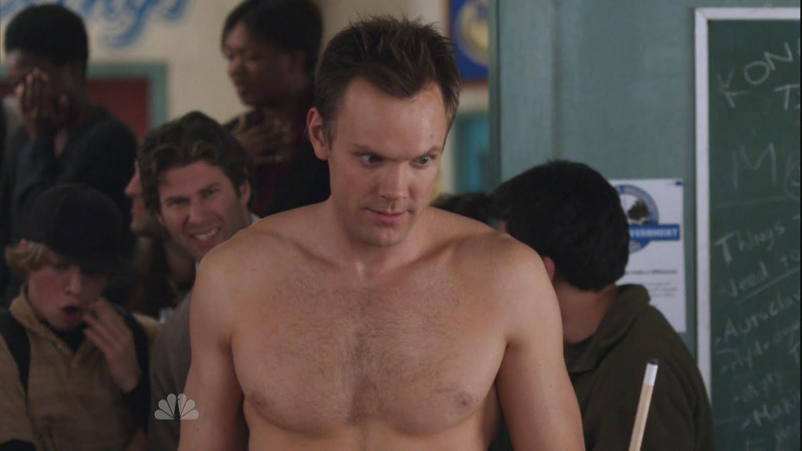 Joel McHale 3.0 -- Shirtless on Community.