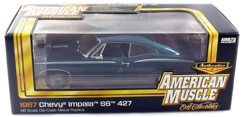 Marks Diecast American Muscle AMM 930 1967 Chevrolet Impala SS427 Turquoise