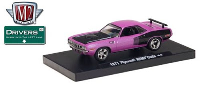 Plymouth Diecast  1971 Plymouth HEMI Cuda by M2 Machines Drivers Release 4