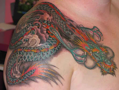 dragon tiger tattoo. Dragon Tiger Tattoo Meaning.
