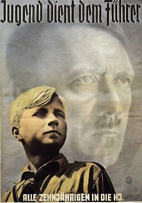  PESQUISA DE IMAGENS DO NAZIFASCISMO 1940+poster+reads+-+Youth+Serves+the+F%C3%BChrer.+All+10-year-olds+into+the+Hitler+Youth
