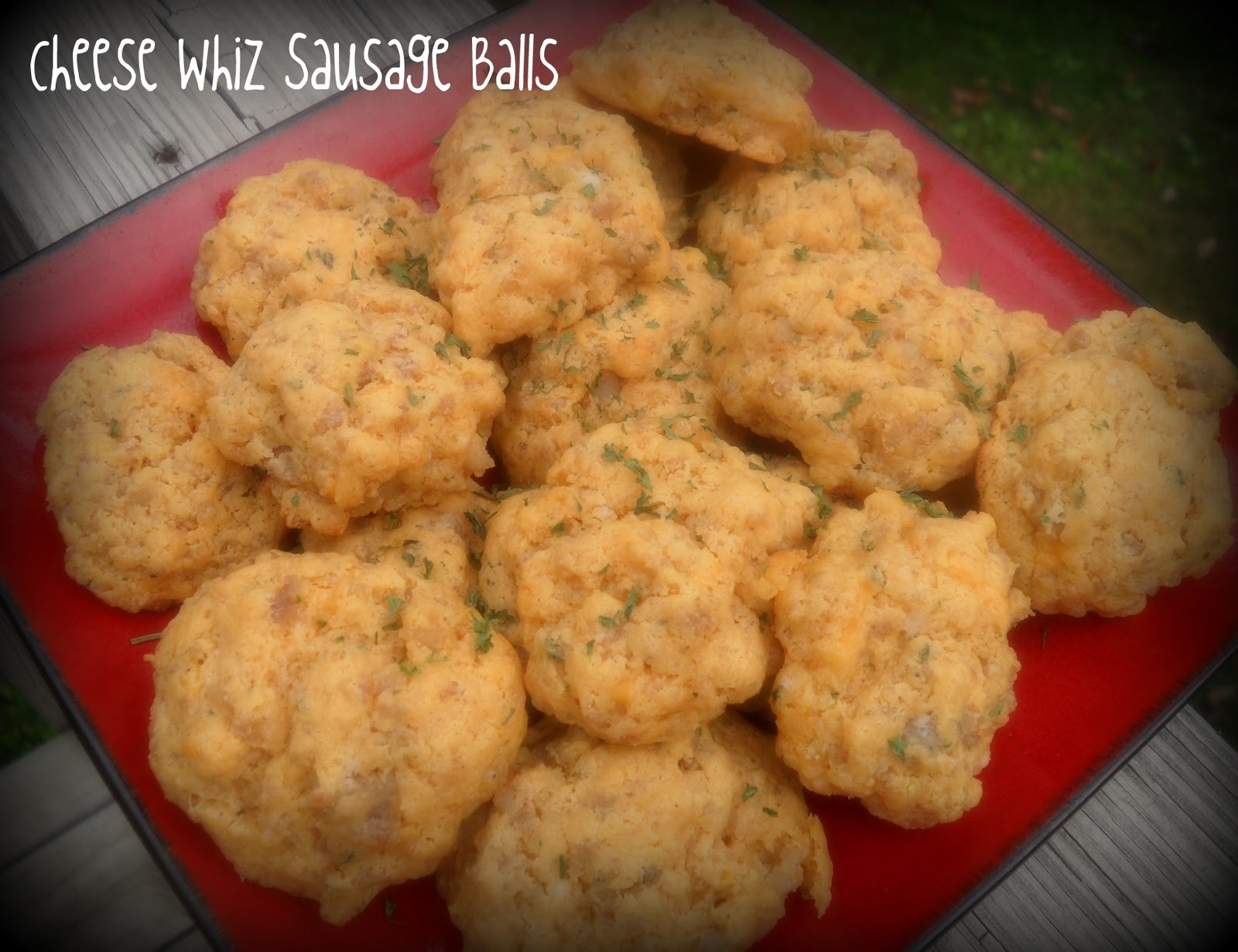 Dancing on the Table Cheese Whiz Sausage Balls