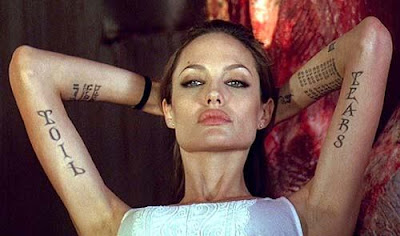angelina-jolie-tattoos.jpg. Top 10 Hottest Female Celebrity Tattoos angelina-jolie-tattoos.jpg. Top 10 Hottest Female Celebrity Tattoos