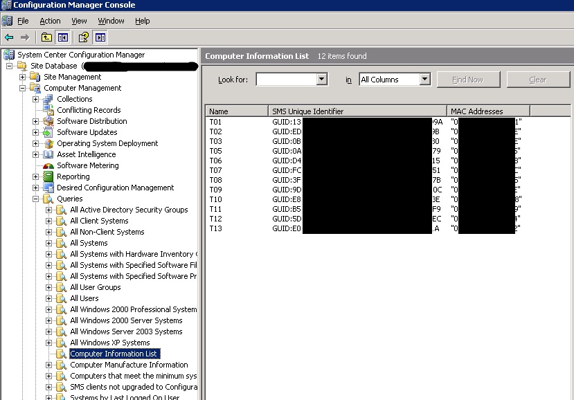Where to lookup mac address in sccm properties plesurfing
