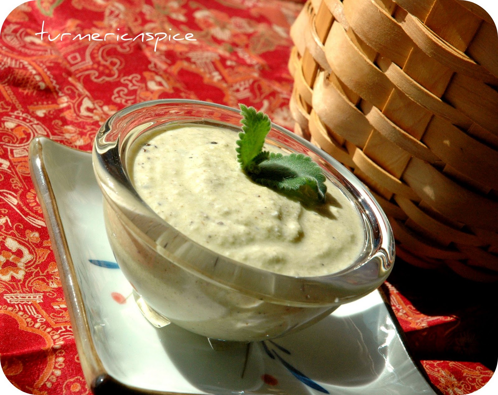 Turmeric n spice Thambhuli Ajwain leaves in yogurt