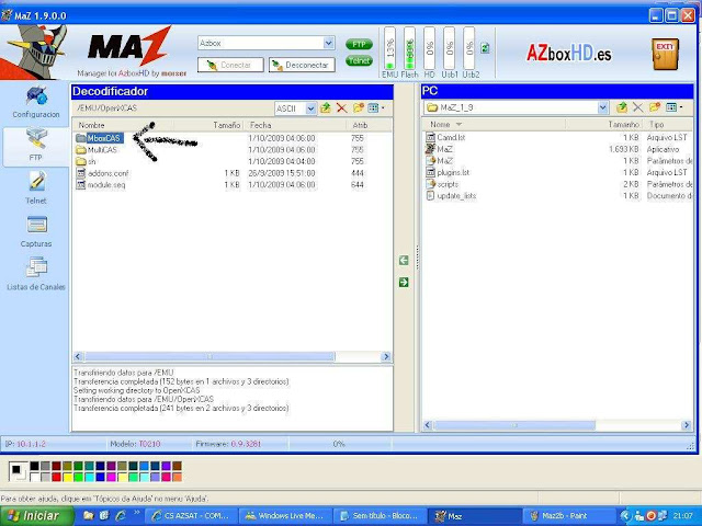 Como configurar CS no Azbox Elite via Mbox. -027