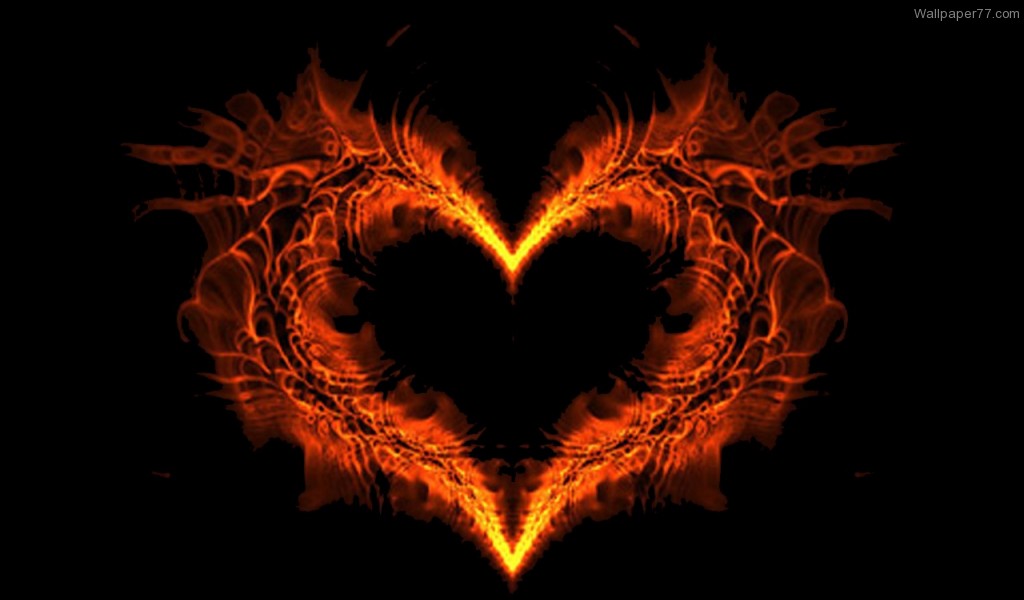 Burning Love Heart