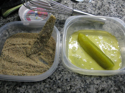 Breaded pickle spears recipe
