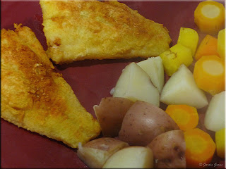 cod with organic vegetables