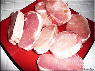 pork loin chops thawing