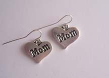 SS  Mom Charm Earrings $20.00