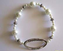 7.5" Charming Sister Bracelet $25.00