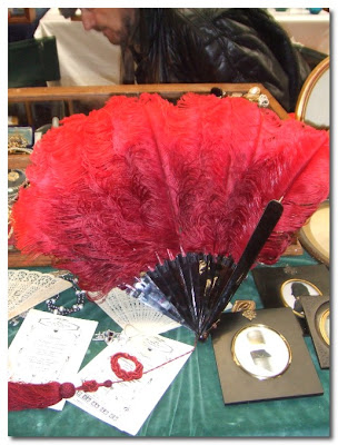 red burlesque feather fan red burlesque feather fan