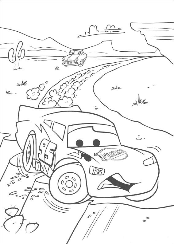 Dibujos cars rayo mcqueen para colorear - Imagui