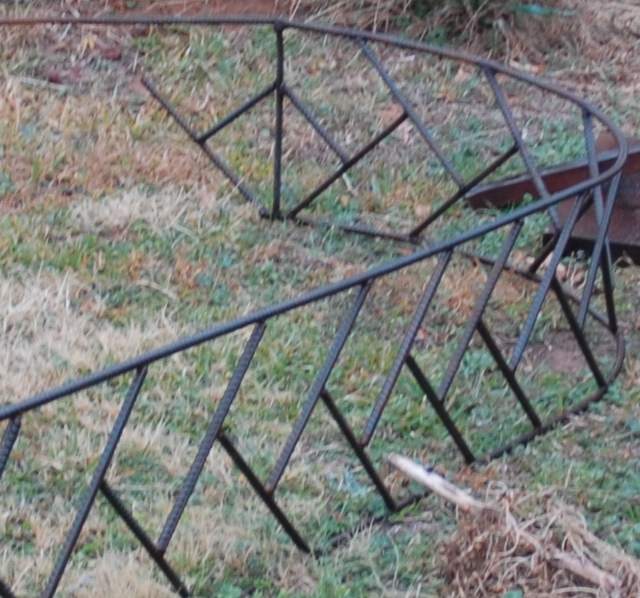 The Adventures of Me My rebar garden arbor