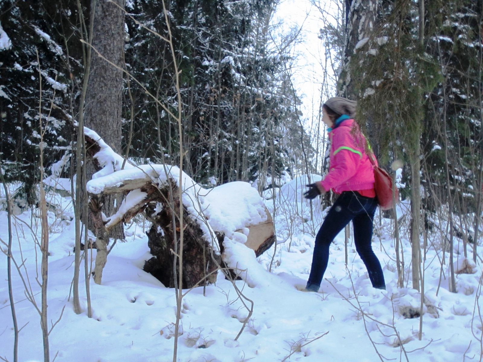 her lumberjack experience