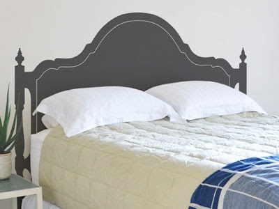 cabeceira de cama adesivada diy