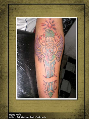 Dagger Tattoo By Erick