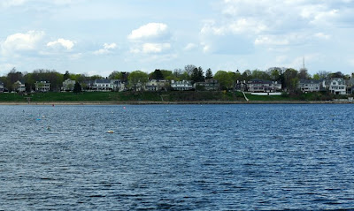 View of Beverly shoreline from pier at The Willows