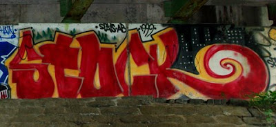 I-91 Bridge graffiti along the Norwottuck Rail Trail