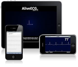 L'Application AliveECG de AliveCor sur iPhone 4