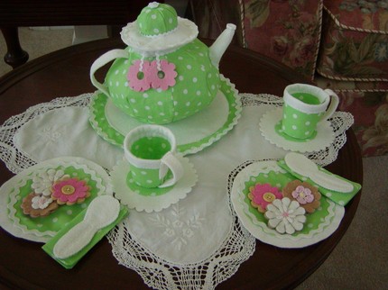 Fabric Tea Party Set for Two
