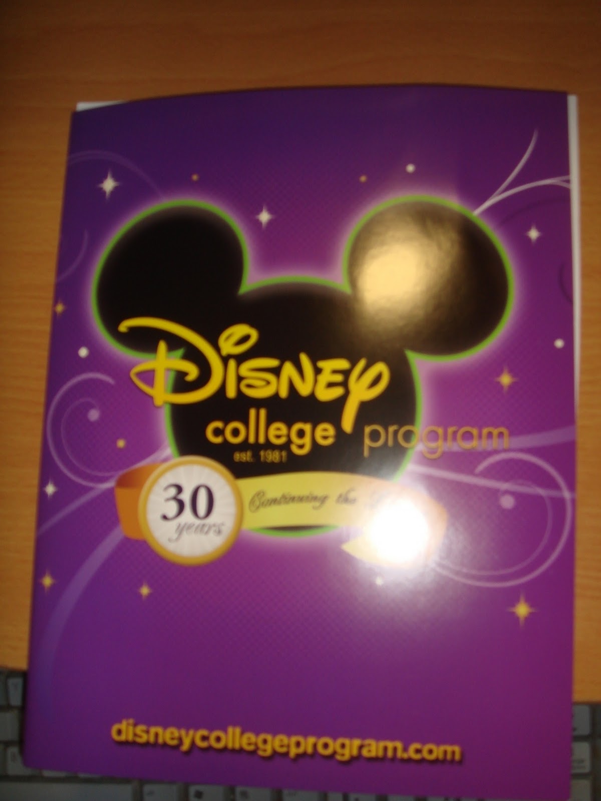 Dreaming.......... DISNEY COLLEGE PROGRAM ACCEPTANCE LETTER