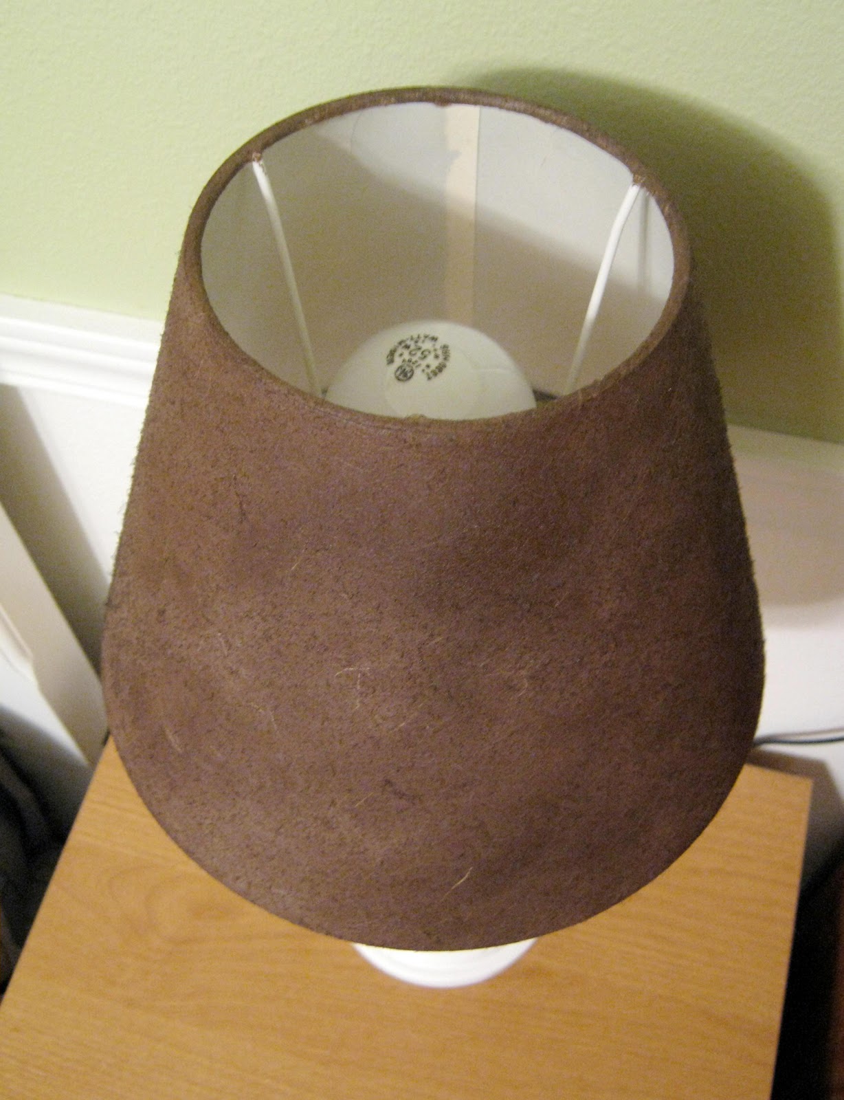 This Thrifty House Spray Painted Lamp Shades